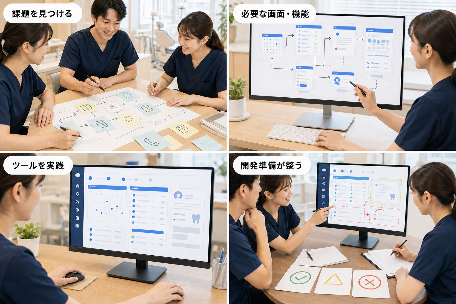 AIで作成した研修用アプリの完成イメージ